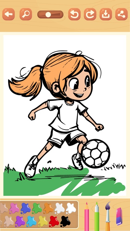 Paint magic soccer pages screenshot-3