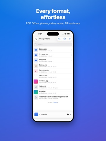 Pliego Files iPad screenshot
