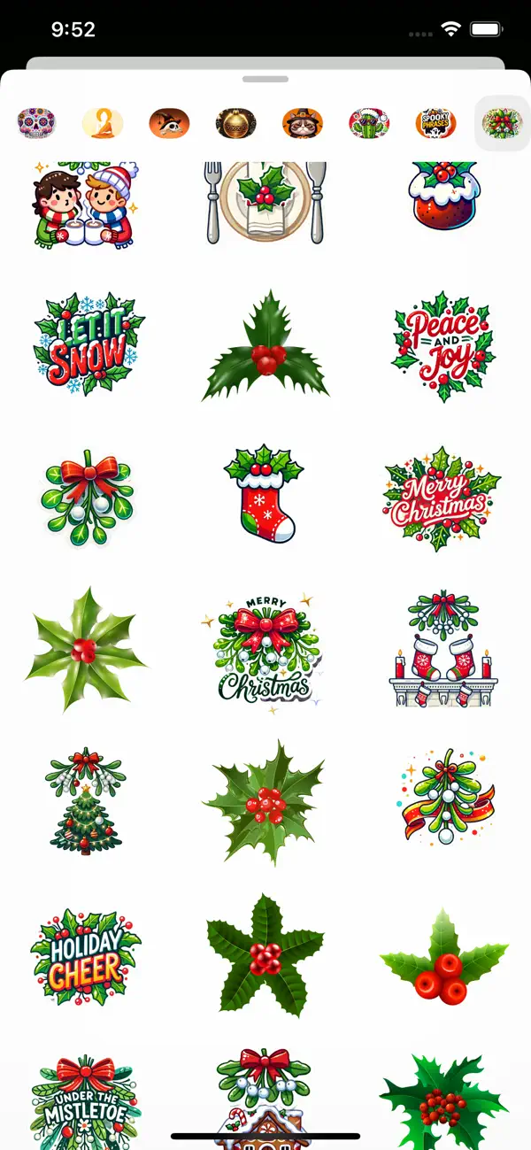 Screenshot #3 pour Mistletoe Christmas Stickers