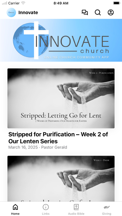 Innovate Church app screenshot