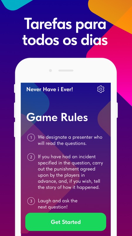 Eu nunca: Perguntas e tarefas screenshot 5