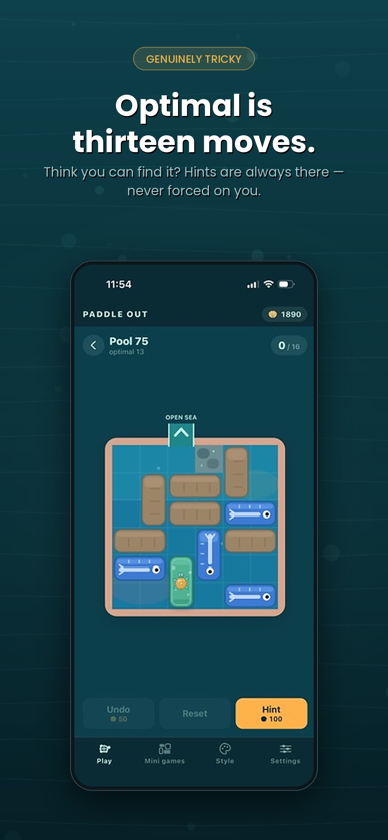 Screenshot 2 of Paddle Out: Block Escape