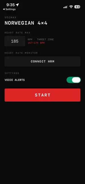 Norwegian 4x4 Heart Rate screenshot 1