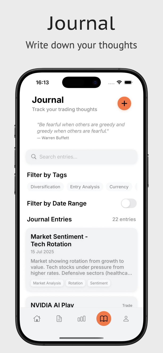 The Trading Journal App