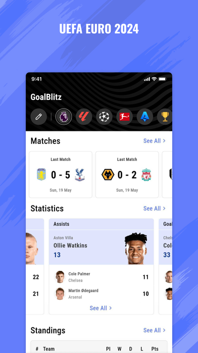 GoalBlitz -Live Football Score Screenshot