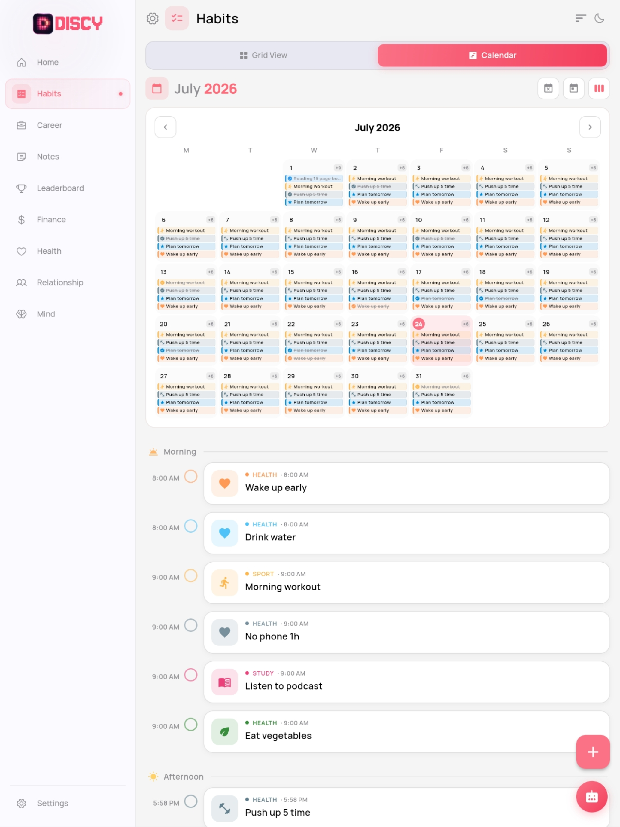Discy Habit - Goals & AI Coach screenshot 9