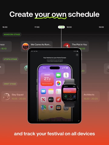 Festiveo Festival Rave Planner iPad screenshot