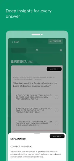 PSPO Exam Prep: With AI iPhone Screenshot 4