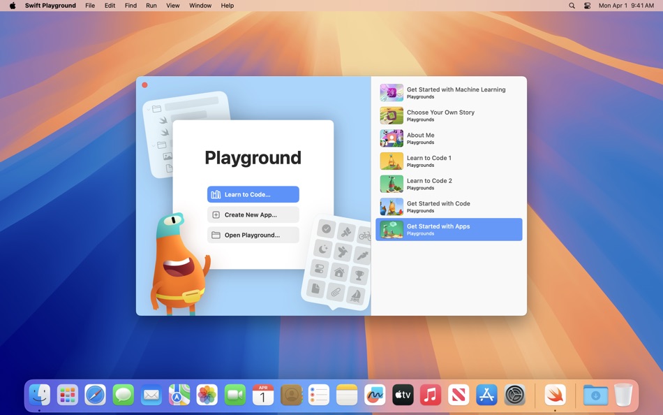 #1. Swift Playground (macOS) بواسطة: Apple