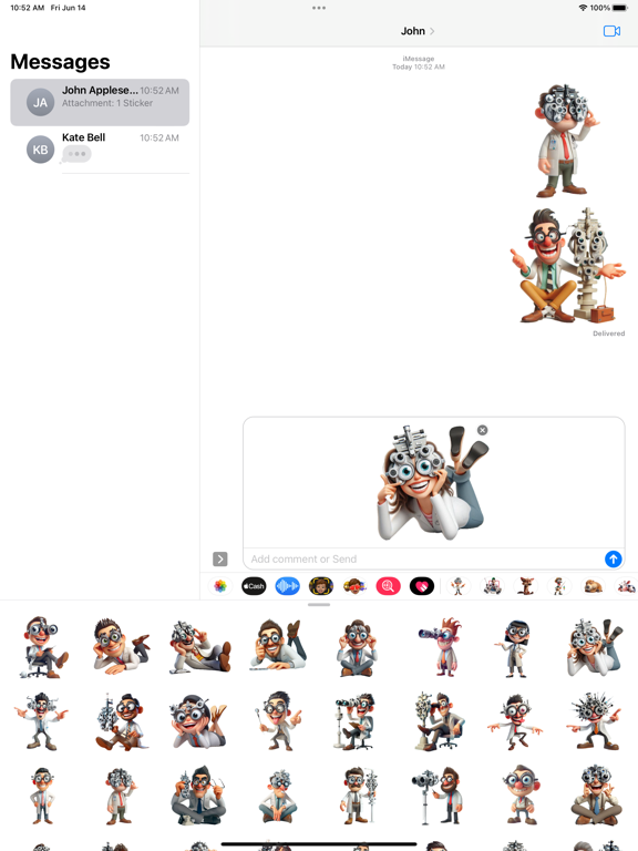 Screenshot #6 pour Goofy Optometrist Stickers