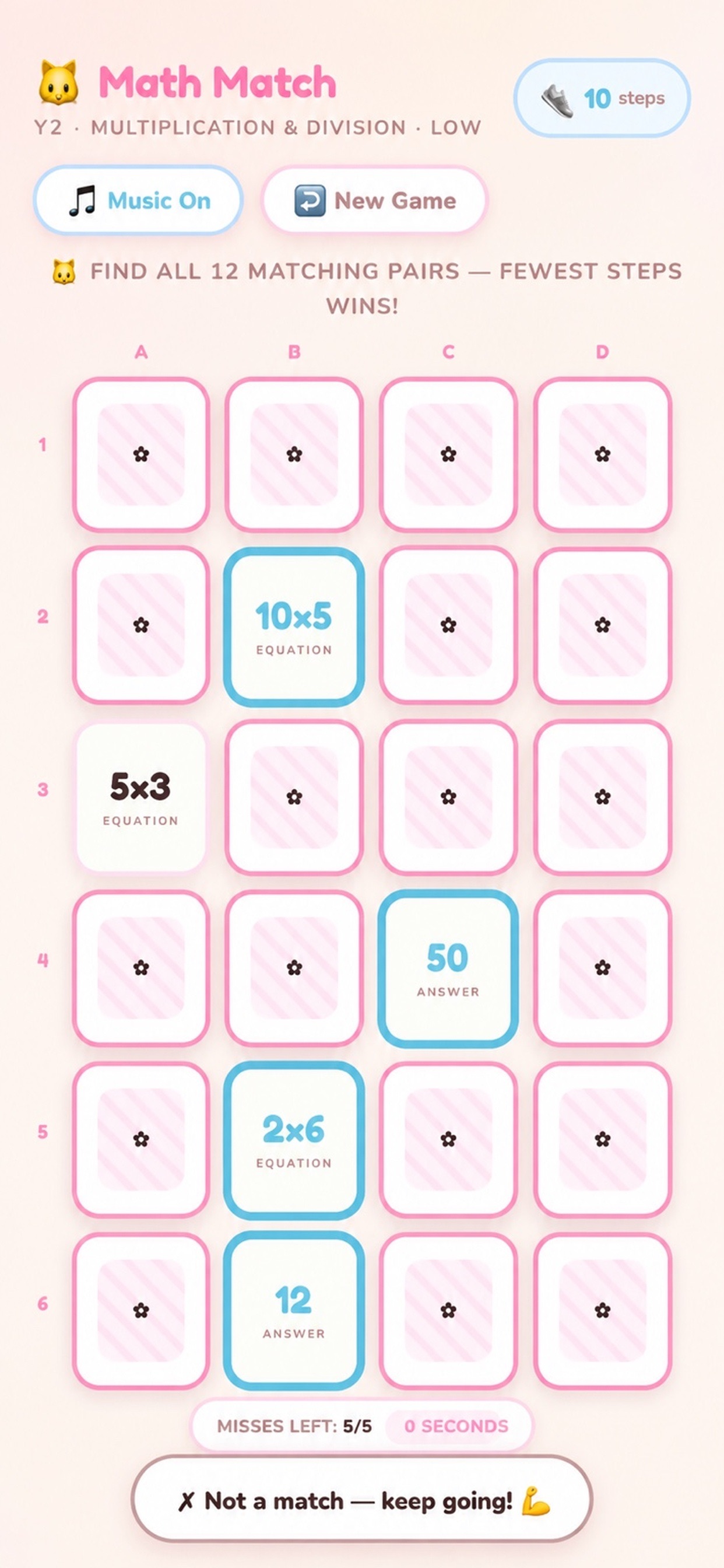 Screenshot 4 of Math Match Cats
