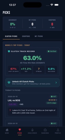 Clutch - AI Picks Screenshot 9 of 9
