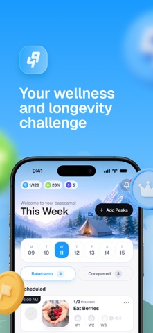 99 Peaks: Habit & Longevity Screenshot 1