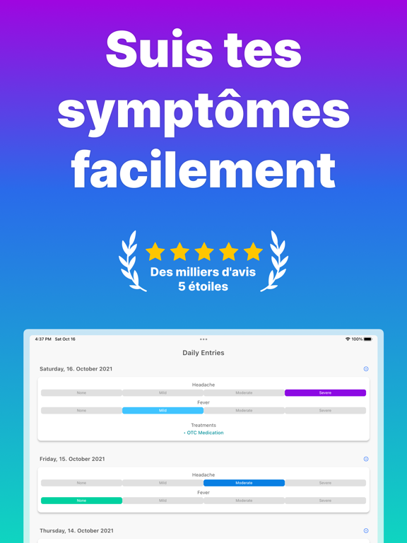 Screenshot #4 pour Suivi des Symptômes