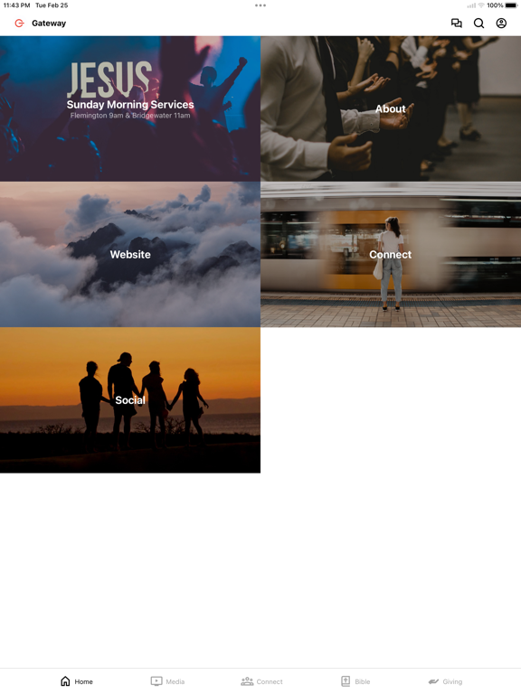 Gateway Church NJ iPad screenshot 1 - Education app