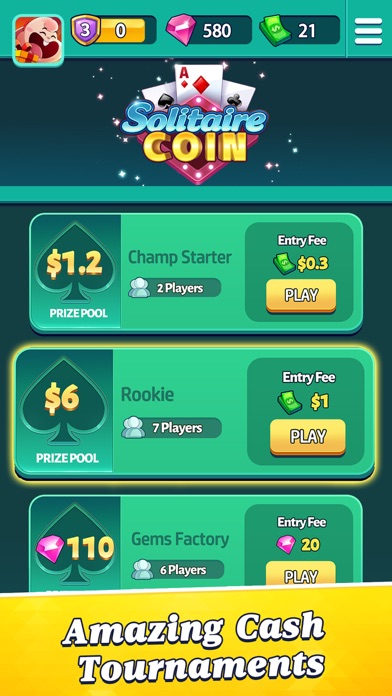 Solitaire Coin: Win Real Cash Screenshot
