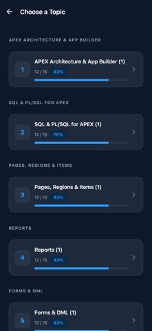 Oracle APEX Developer Prep screenshot