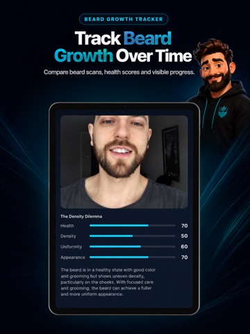 BeardMax: Beard Growth Tracker iPad screenshot
