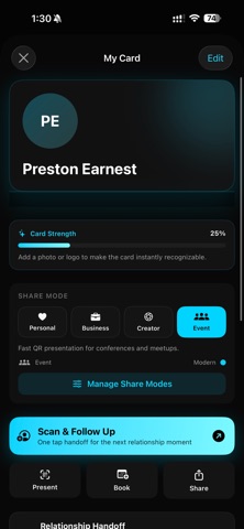 BlackBook - Personal CRM screenshot