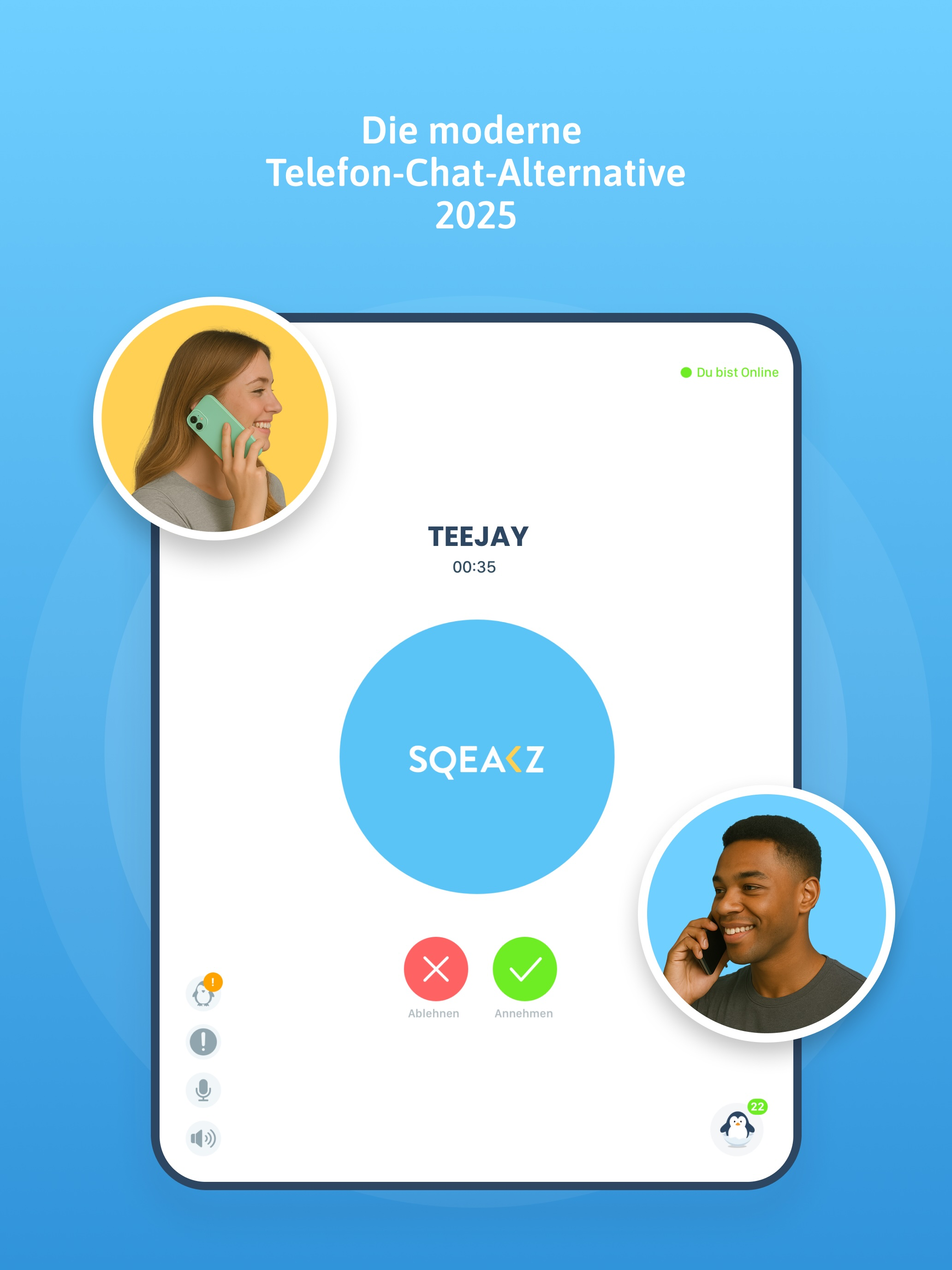 SQEAKZ - Der Telefon Chat 2025