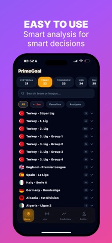 PrimeGoal Match Score Analysis Screenshot 2 of 3