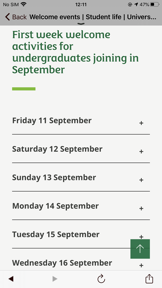 University of Stirling screenshot