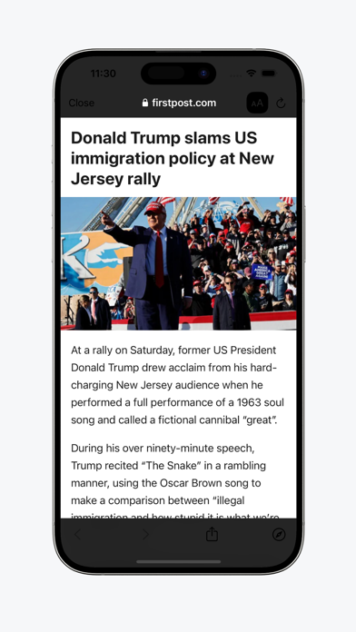 Live News Post Screenshot