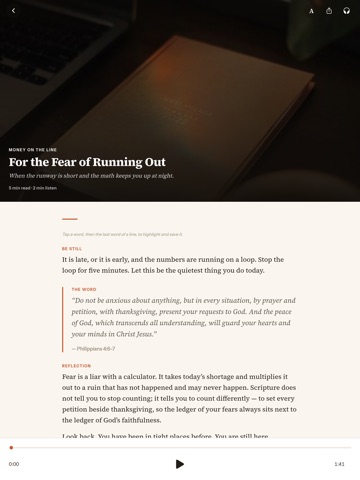 Founded - Daily Devotionals iPad screenshot