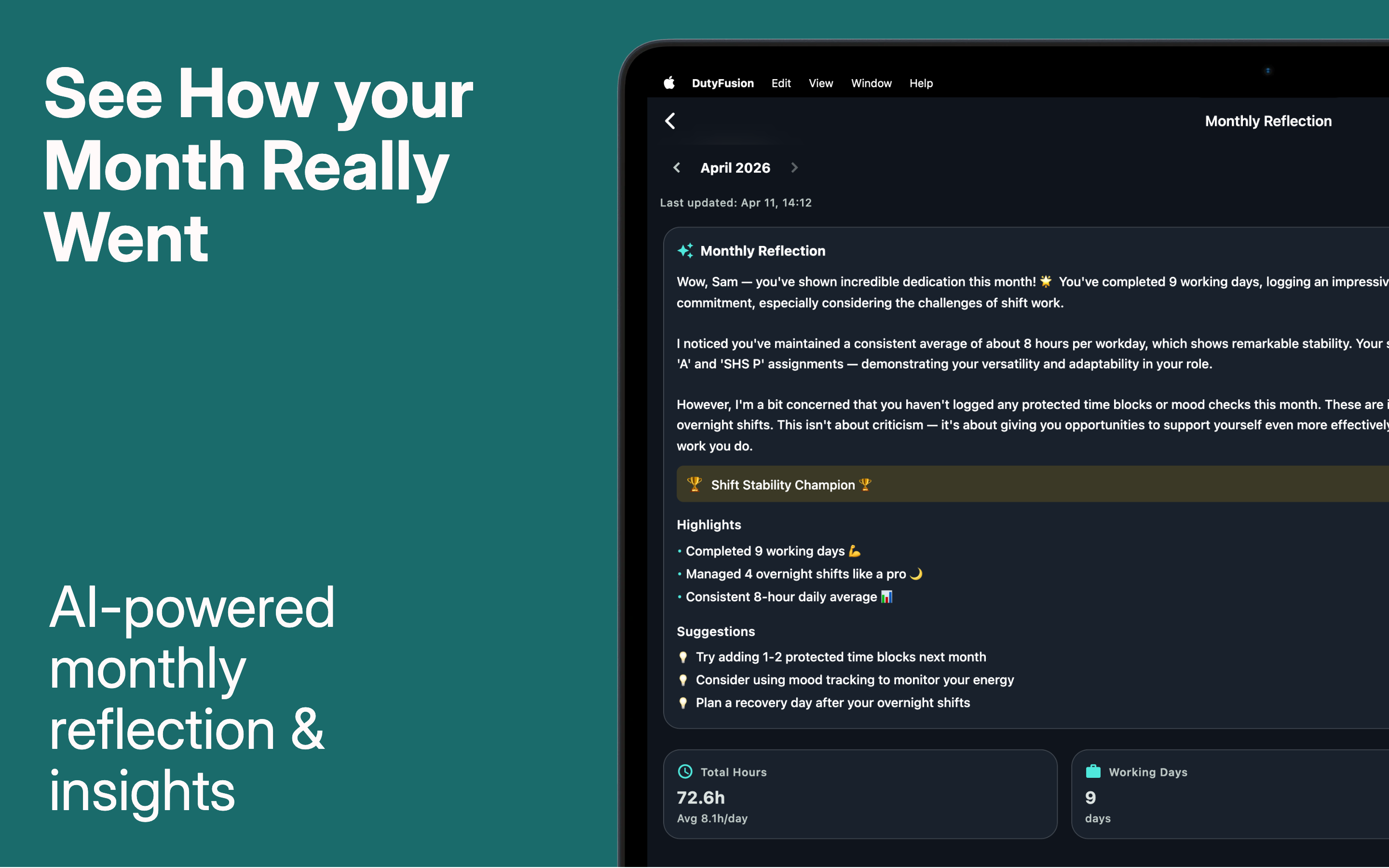 DutyFusion: Shift Planner