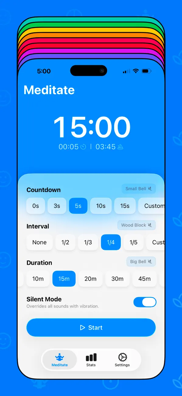 Screenshot #2 pour Zenti Meditation Timer