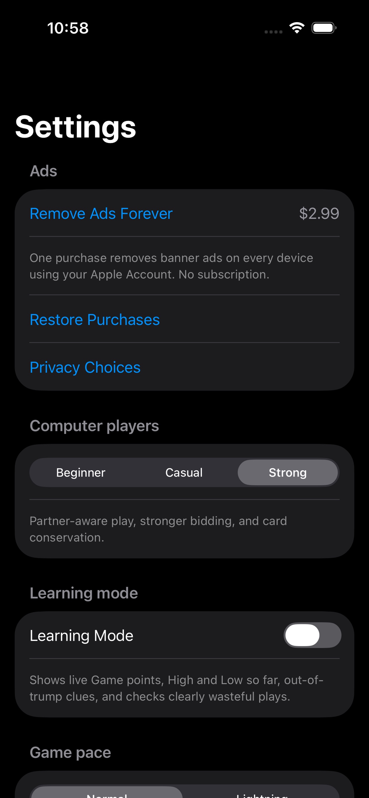 Screenshot 2 of Pitch & Kin: Card Game
