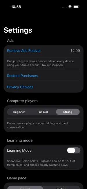 Pitch & Kin: Pitch Card Game screenshot 2