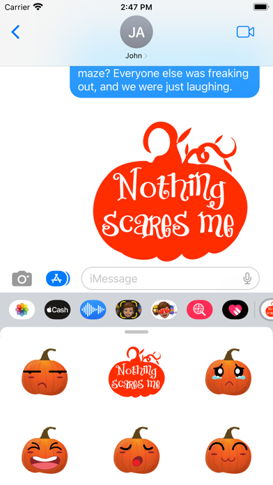 Screenshot #3 pour Nothing Scares Me Stickers