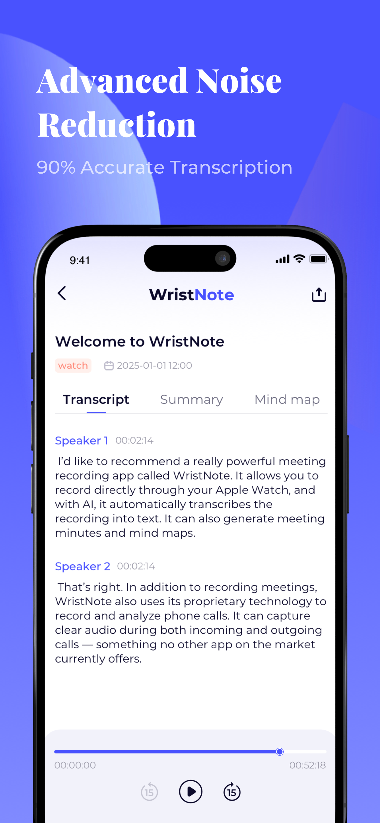 AI Notes for Watch - WristNote screenshot 3