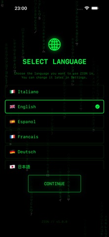 ZIØN iPhone screenshot