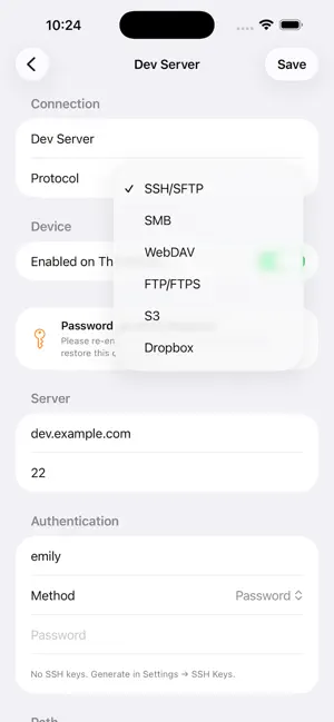 Driio: Network Drive Client screenshot 2