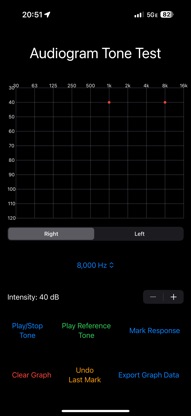 Audiogram Tone Test screenshot 2