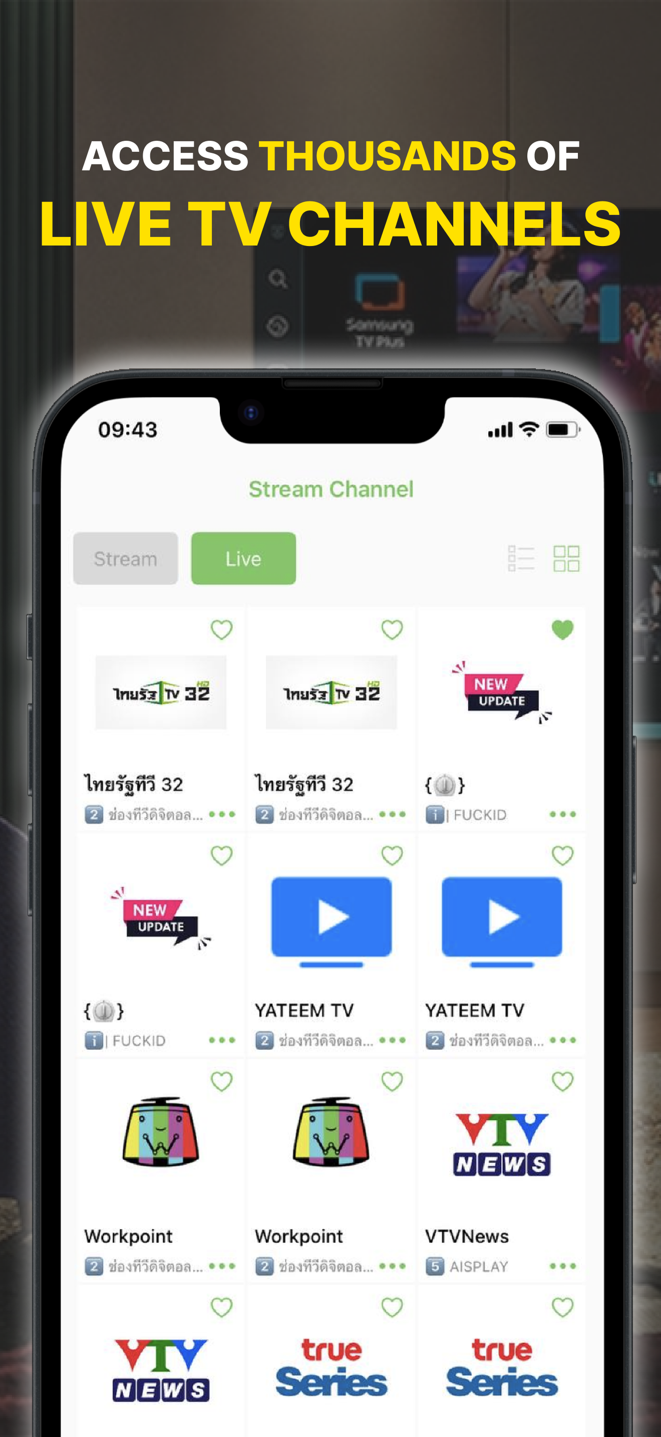 IPTV Player: Live On TV & M3U