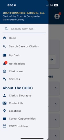 Miami-Dade Clerk of Court screenshot