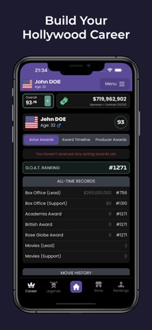 Hollywood Superstar Tycoon iPhone screenshot