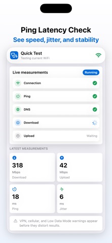 WiFi Doctor: Speed Test iPhone screenshot