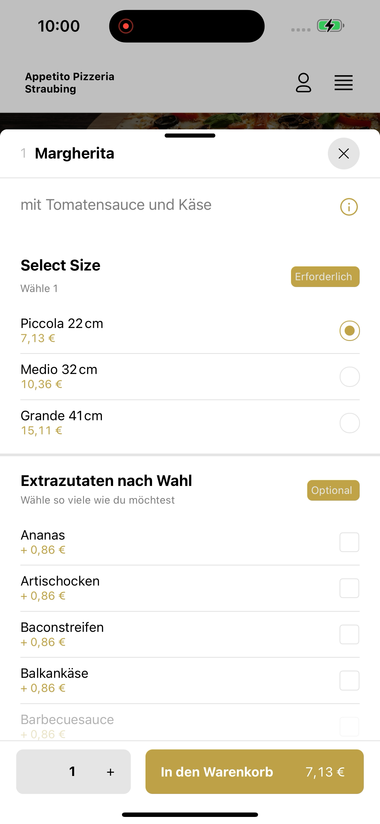 Appetito Pizzeria Straubing screenshot 8