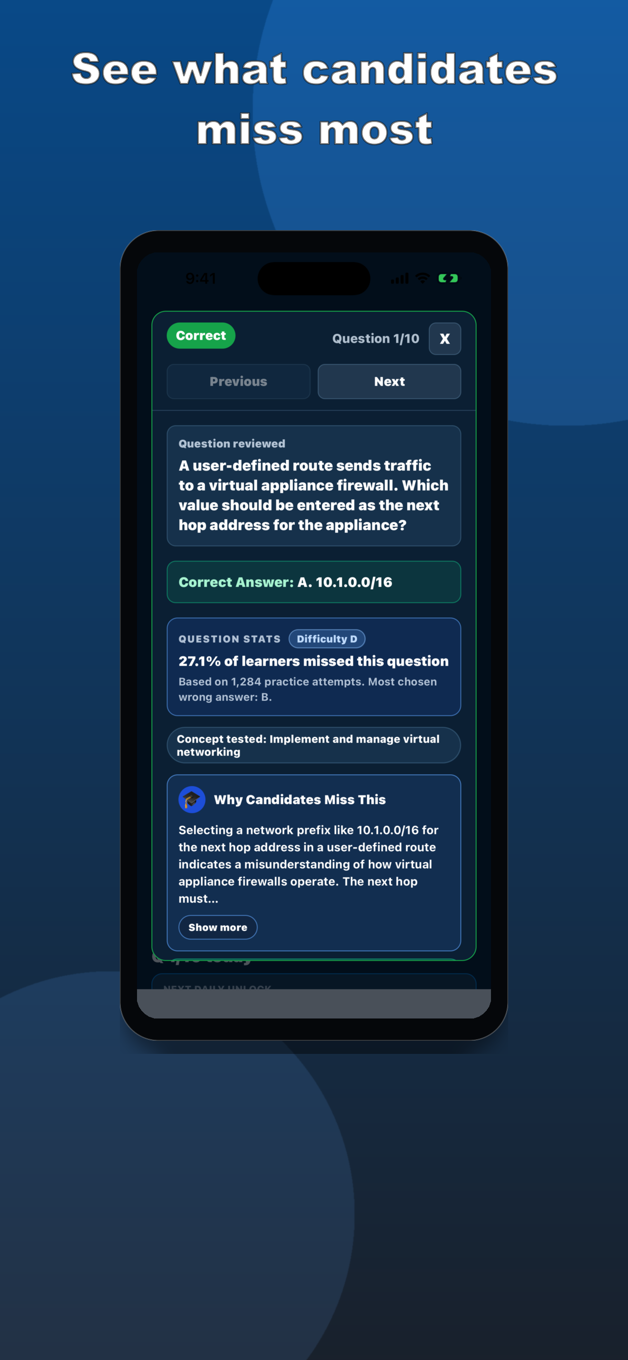 AZ-104 Practice Test screenshot 9