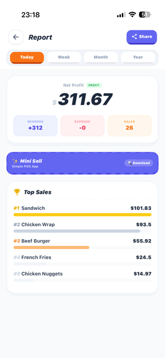 Mini Sell: Stall Assistant Screenshot 2 of 6