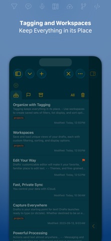 Drafts screenshot