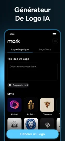 Capture d'écran de Mark – Générateur De Logo IA sur iPhone 6