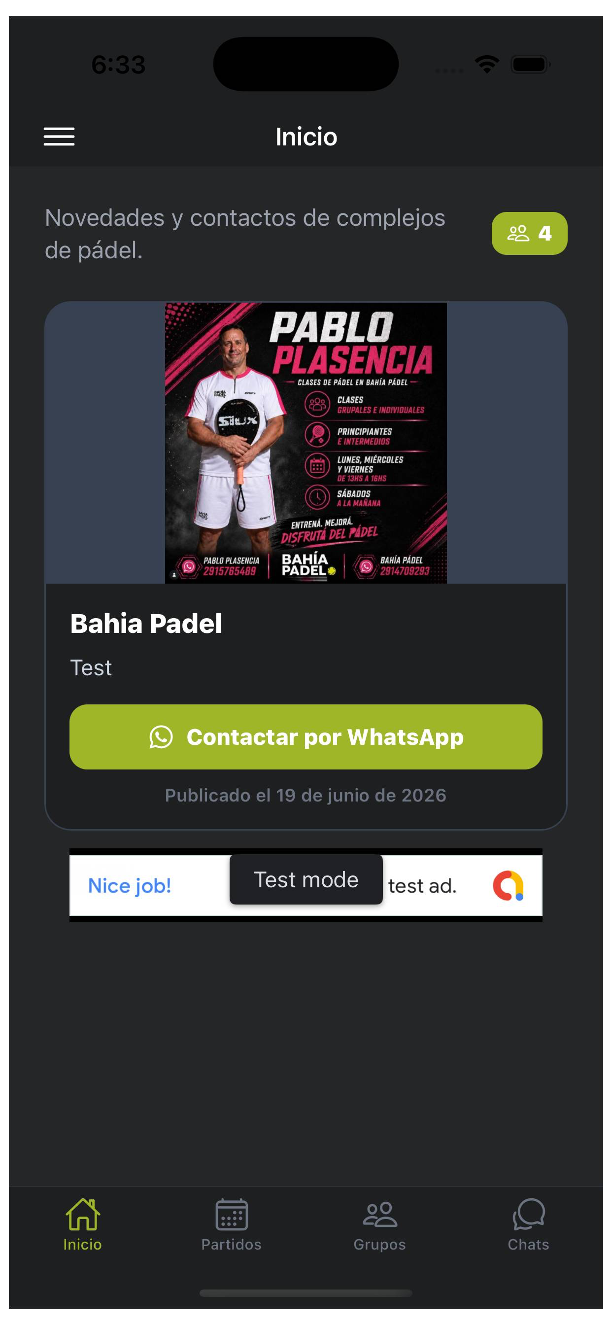 PadelMatch screenshot 3