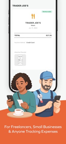 AI Receipt Scanner: SimExpense iPhone screenshot