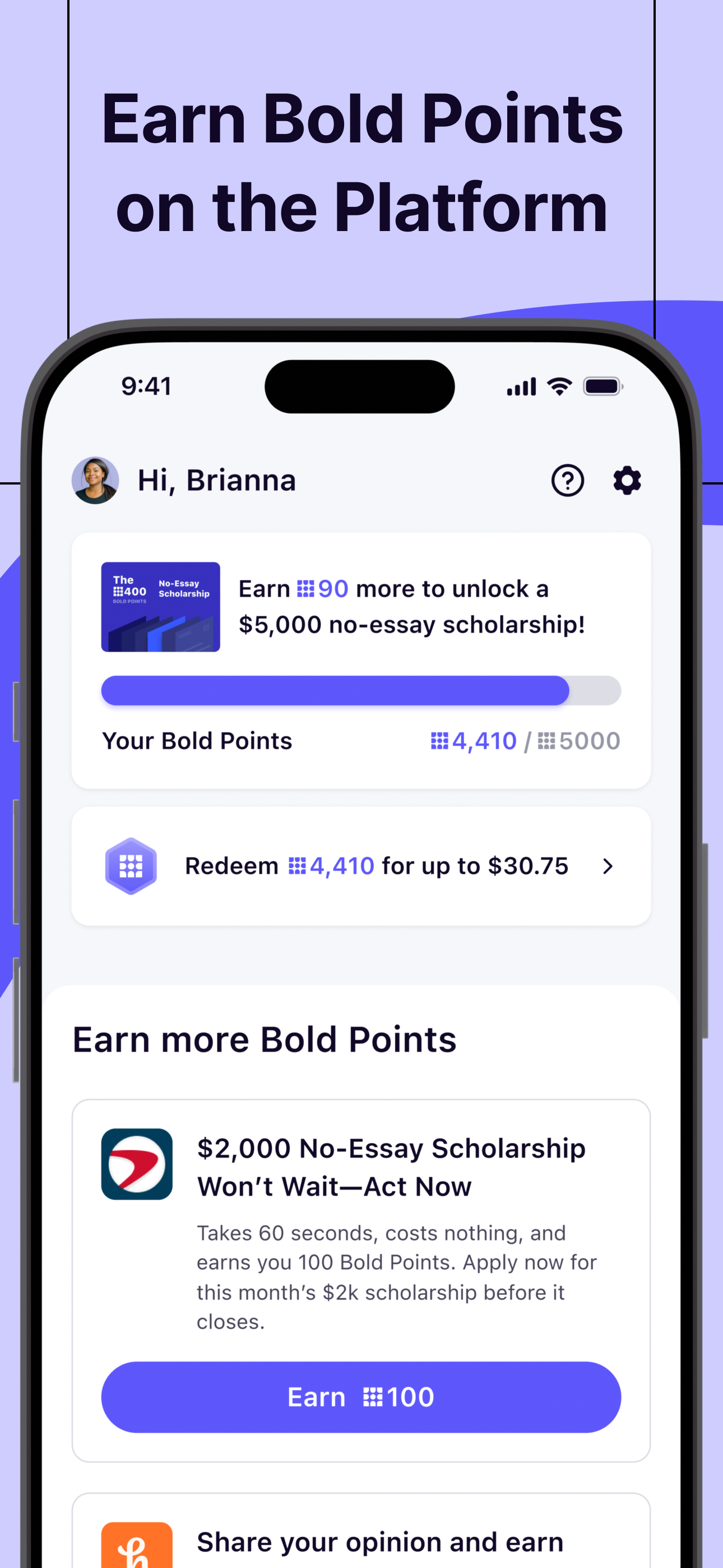 Bold.org: Scholarships screenshot 4