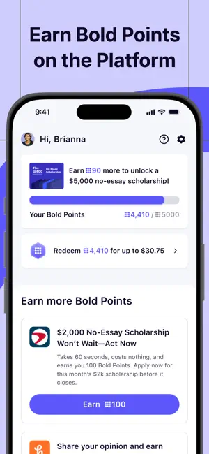 Bold.org: Scholarships screenshot 4